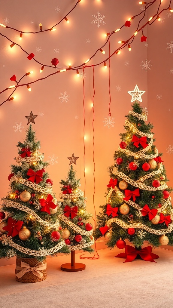Warm Aesthetic Christmas Wallpaper Warm aesthetic Christmas wallpaper with festive decorations and cozy colors.